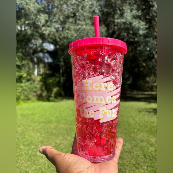 Other - Here Comes the Sun Pink 18 oz Tumbler NWOT